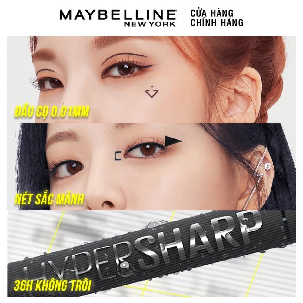 Bút Kẻ Mắt Nước Siêu Sắc Mảnh Maybelline New York Hyper Sharp Liner Extreme 0.4g