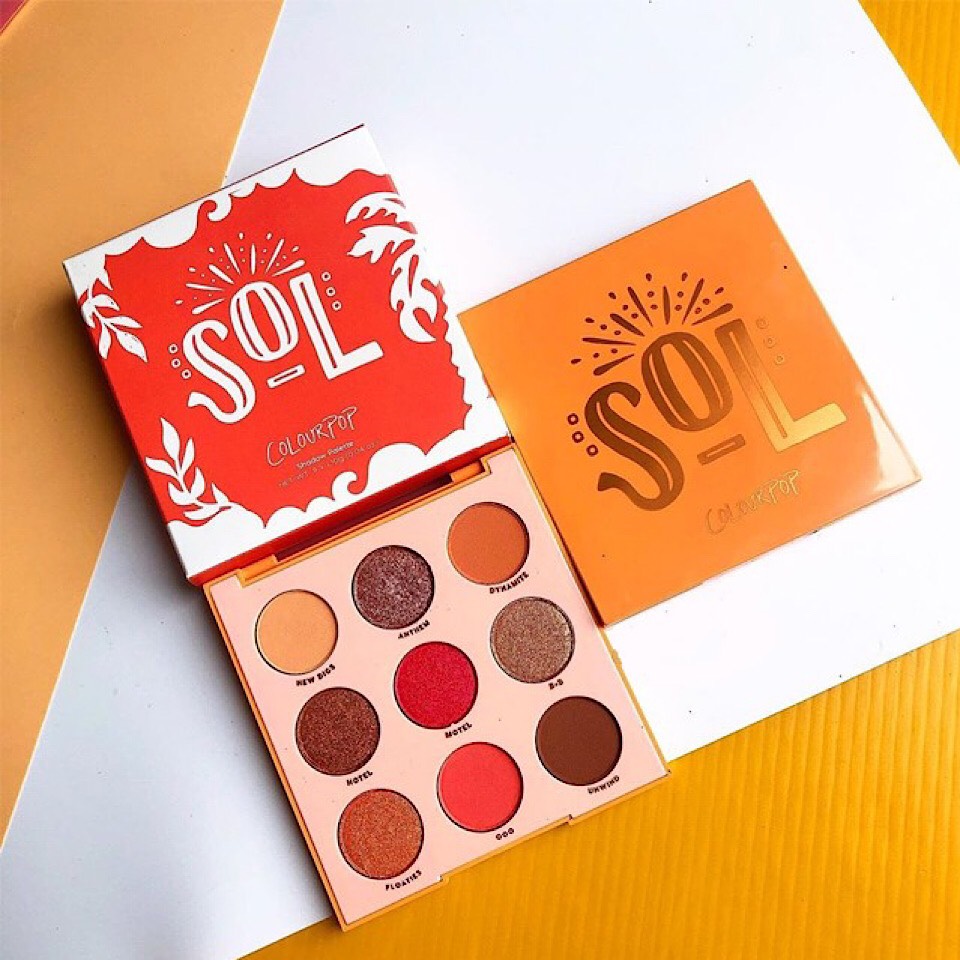 BẢNG MÀU MẮT COLOURPOP SOL PRESSED POWDER SHADOW PALETTE