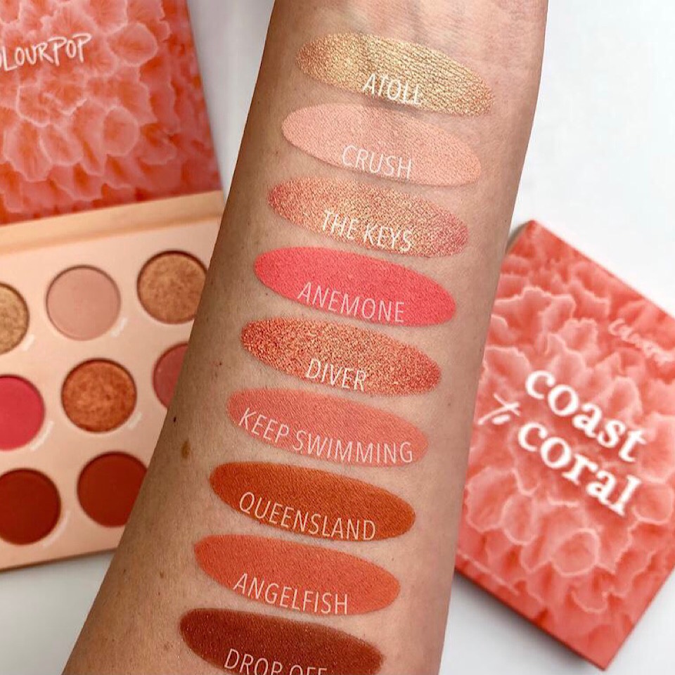 BẢNG PHẤN MẮT COLOURPOP COAST CORAL