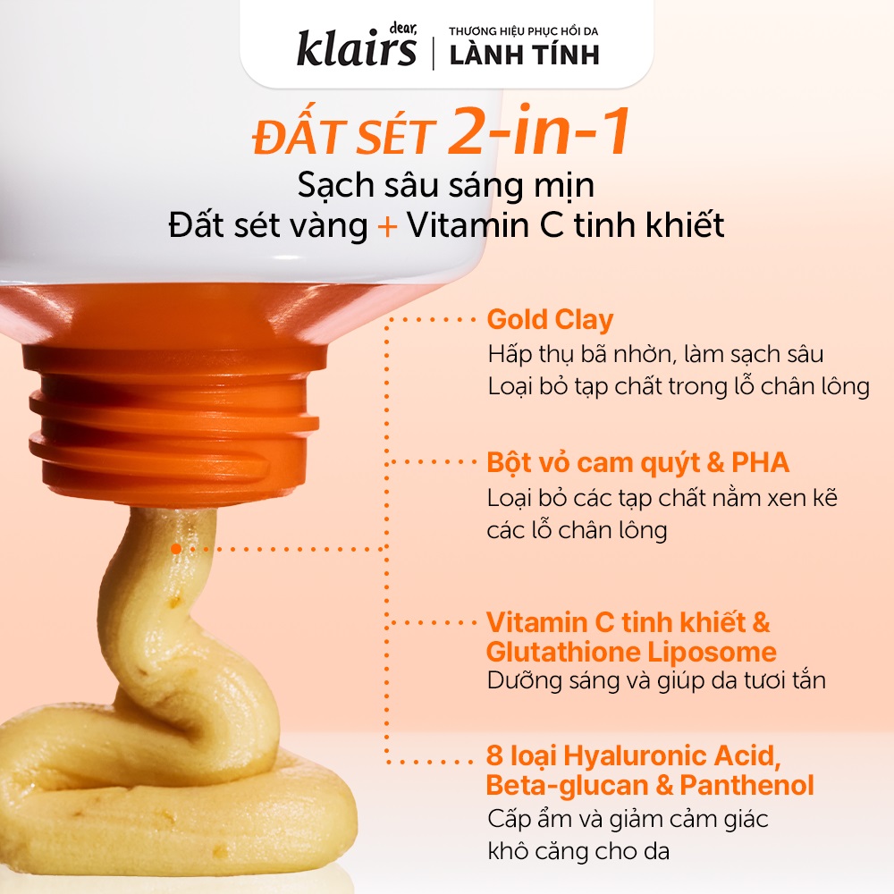 Klairs Freshly Juiced Vitamin Mask Cleanser 150ml