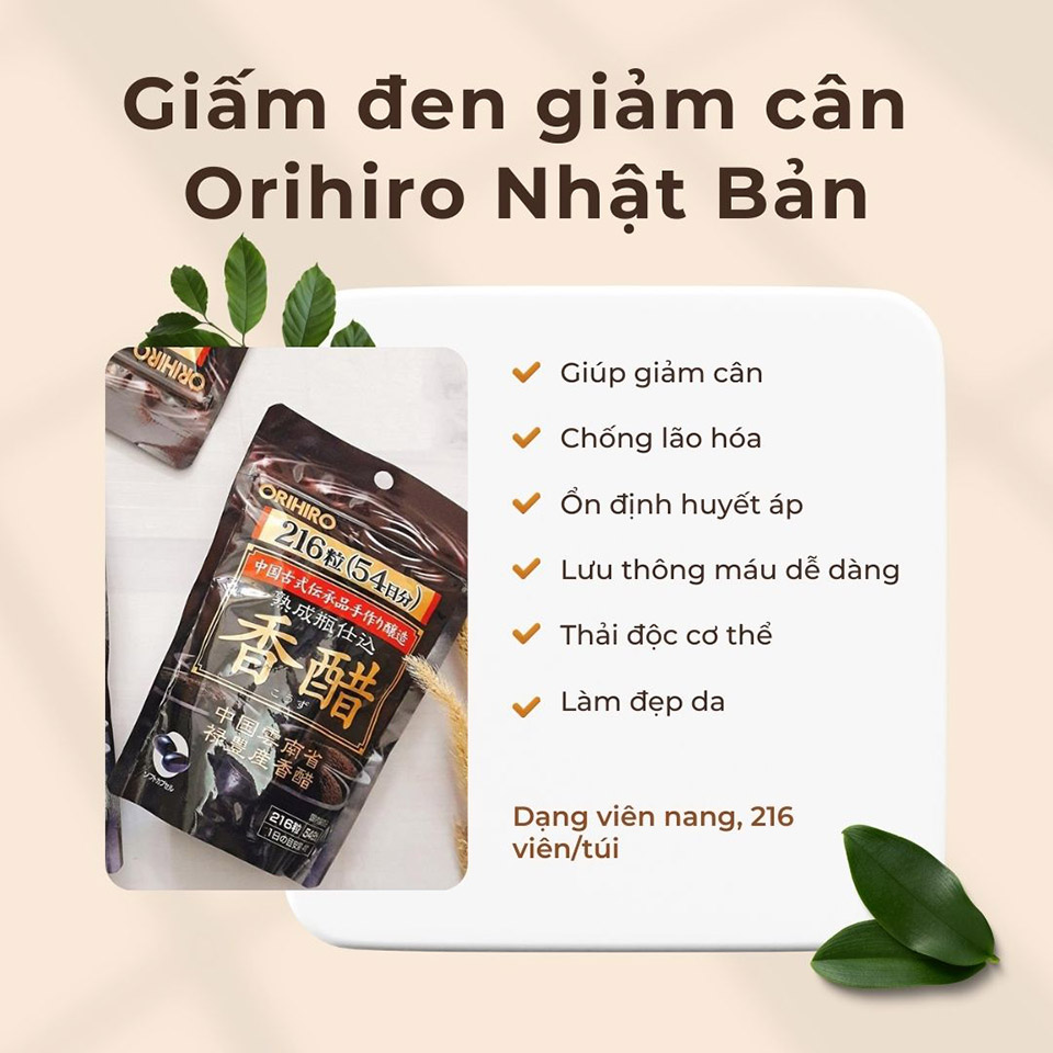 Dấm đen giảm cân Orihiro 