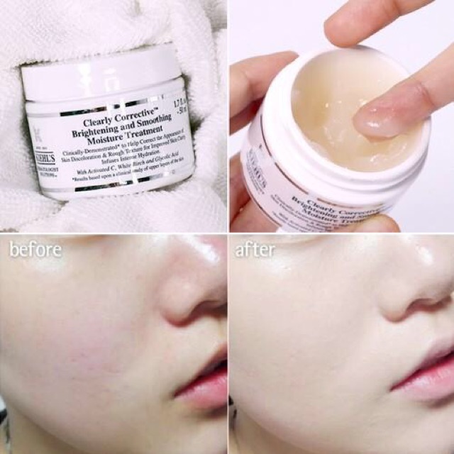 Kem Dưỡng Sáng Da Kiehl's Clearly Corrective Brightening And Smoothing Moisture Treatment 50ml