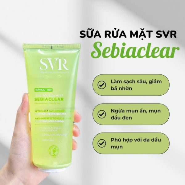 SVR Sebiaclear Gel Moussant 200ml