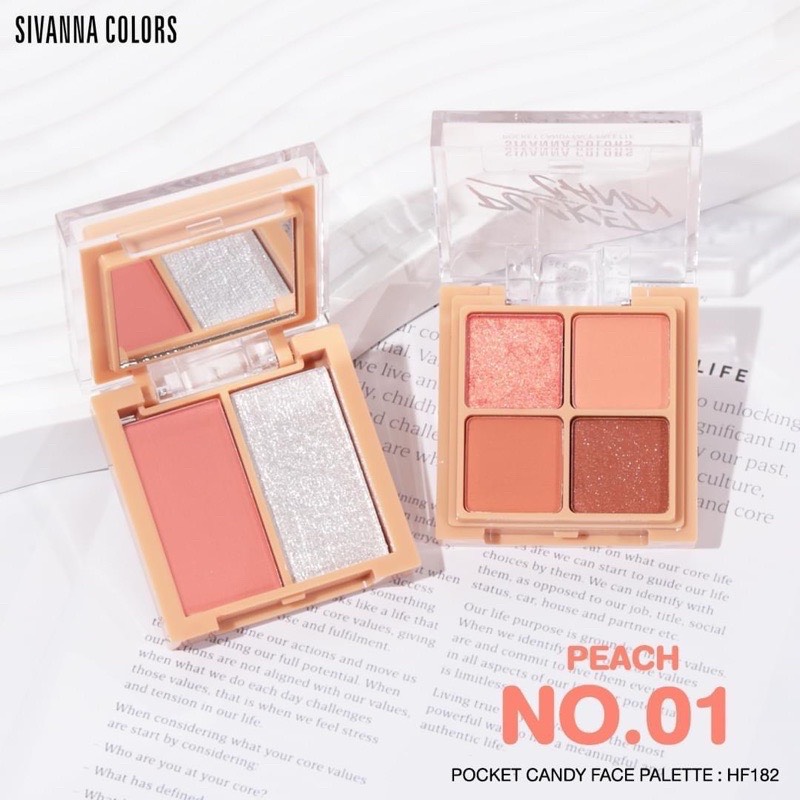 Bảng Phấn Mắt 4 Ô Sivanna Color Pocket Candy Face Palette