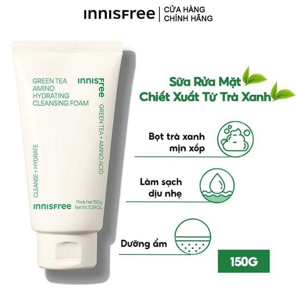 Sữa Rửa Mặt Innisfree Green Tea Hydrating Amino Acid Cleansing Foam