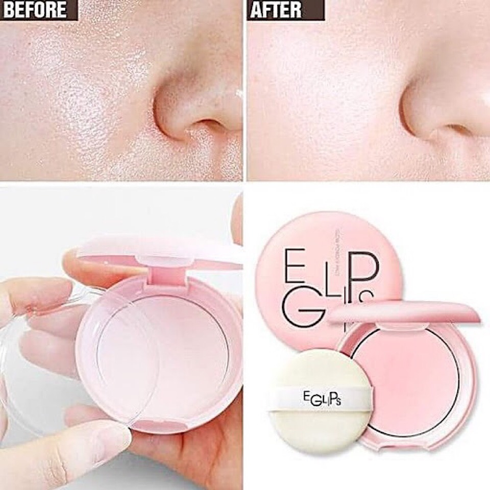 Phấn Phủ Kiềm Dầu, Cho Làn Da Căng Bóng, Hồng Hào Eglips Glow Powder Pact – Pink