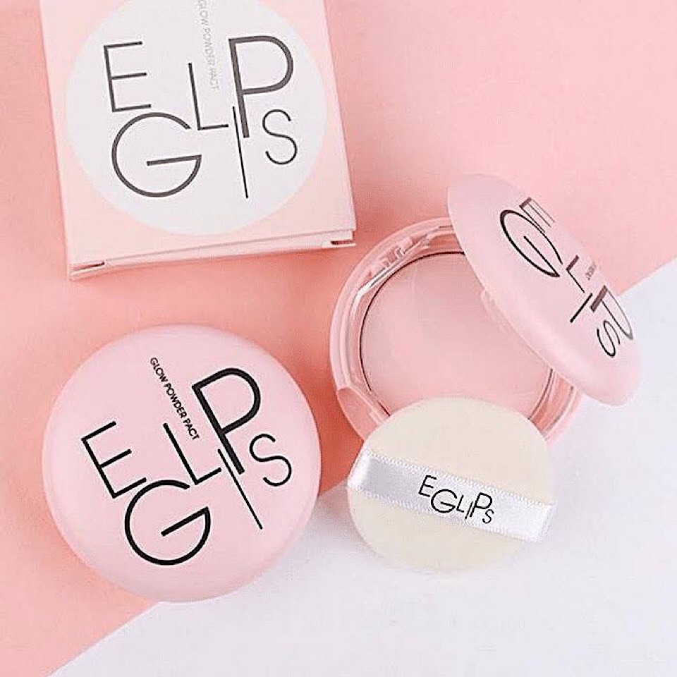 Phấn Phủ Kiềm Dầu, Cho Làn Da Căng Bóng, Hồng Hào Eglips Glow Powder Pact – Pink