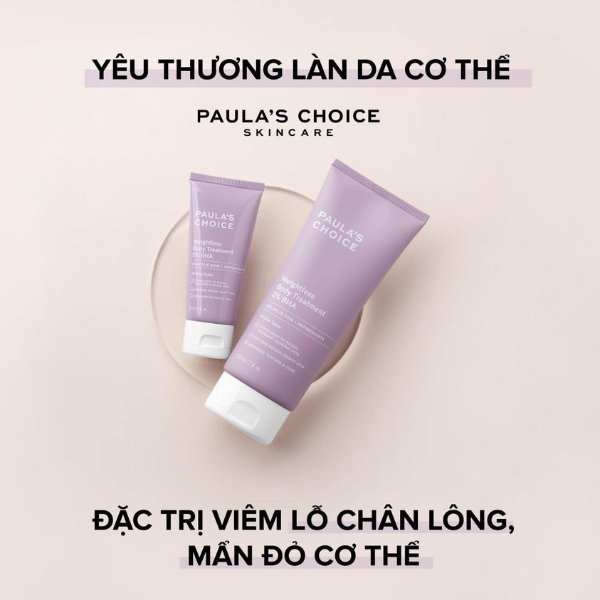 Kem Dưỡng Thể Paula's Choice Weightless Body Treatment 2% BHA