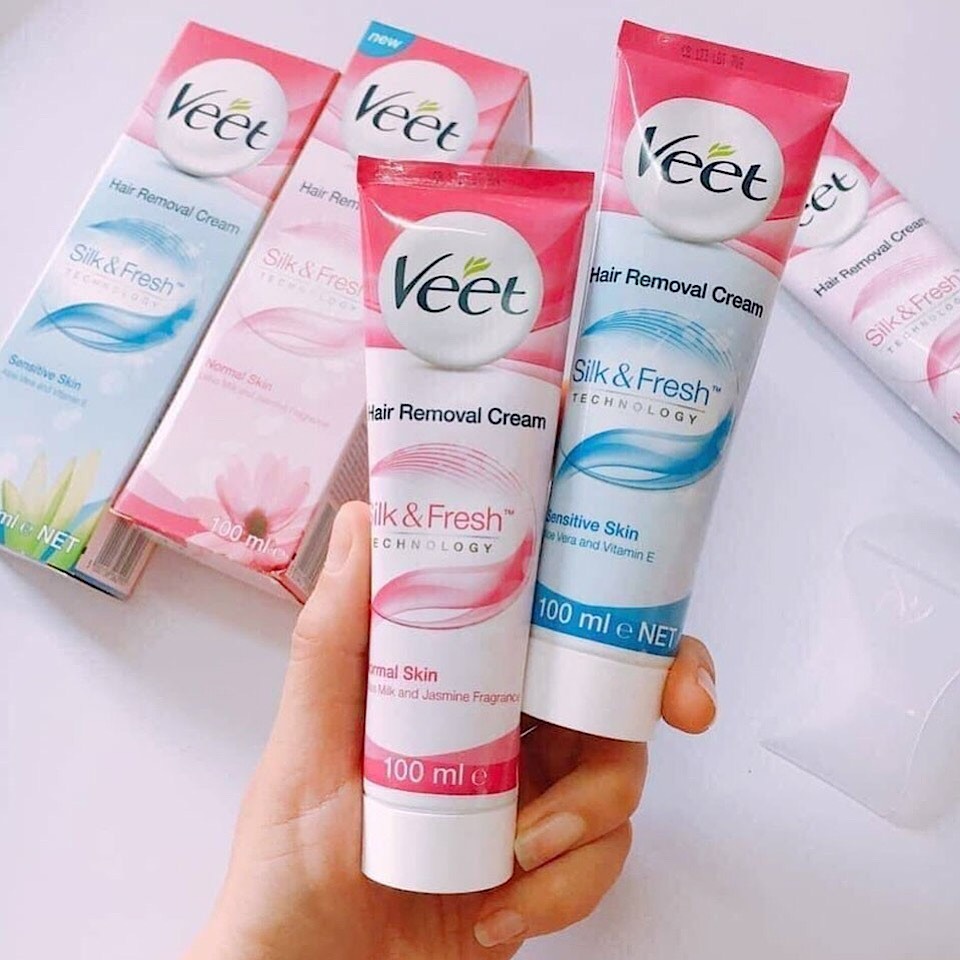 Kem Tẩy Lông Veet Hair Remover Cream - aloe vera and vitamin E