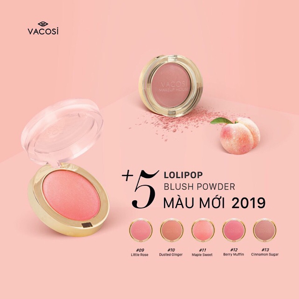 MÁ HỒNG VACOSI LOLIPOP BLUSH POWDER