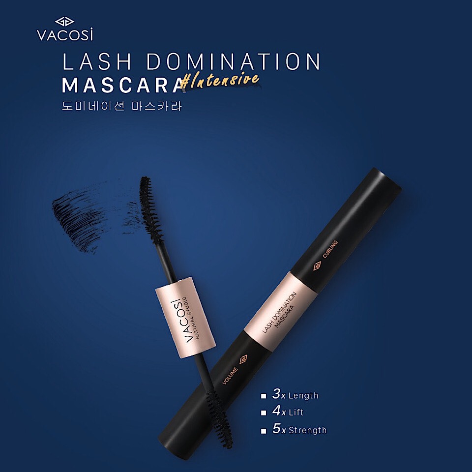 MASCARA DÀI VÀ TƠ MI VACOSI NATURAL LASH DOMINATION MASCARA