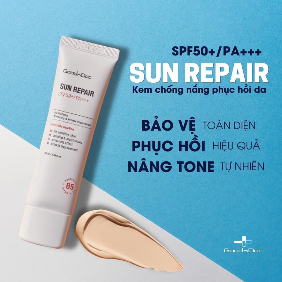 kem chống nắng GoodnDoc Sun Repair SPF50+/PA+++