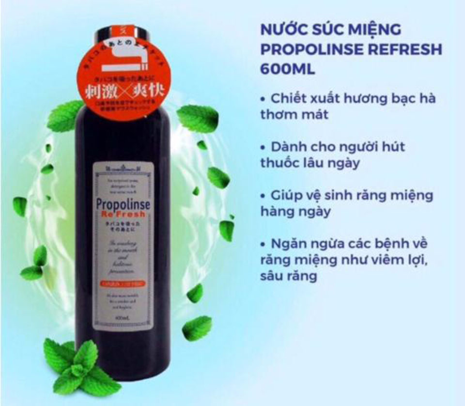 nước súc miệng propolinse nhật đen