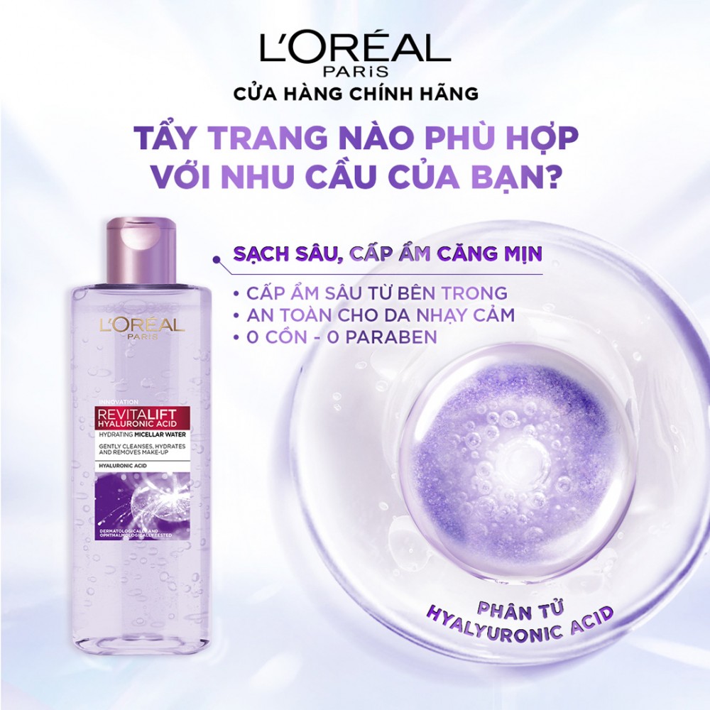 NƯỚC tẩy trang L'oreal Revitalift