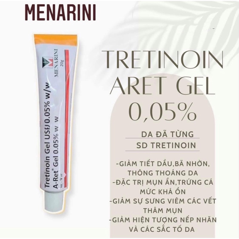 Tretinoin Ấn Độ Aret USP Menarini Giảm Mụn, Tái Tạo Da