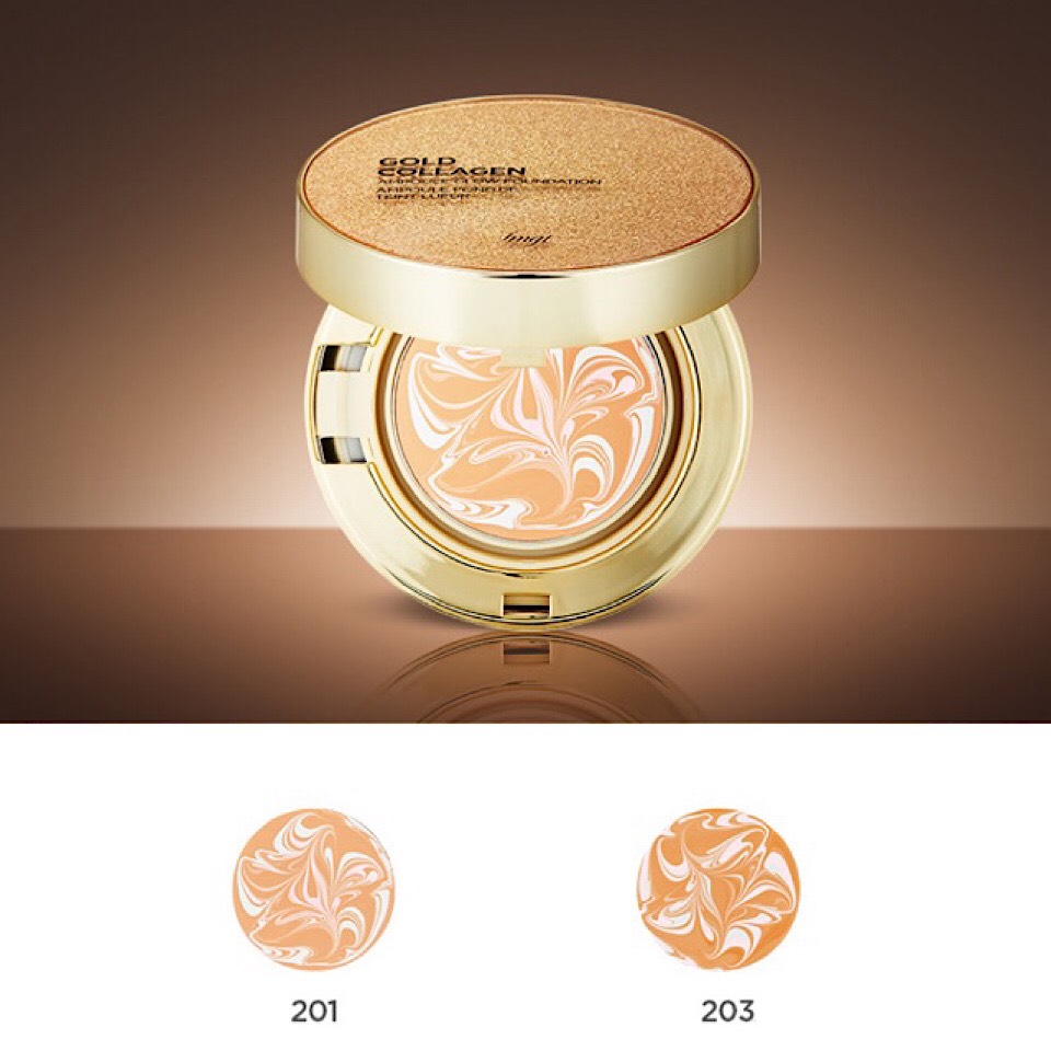 Phấn nền tươi The Face Shop Gold Collagen Ampoule Glow Foundation