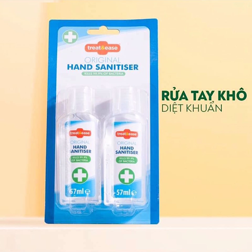 Set 2 Gel rửa tay khô treat&ease original hand sanitiser