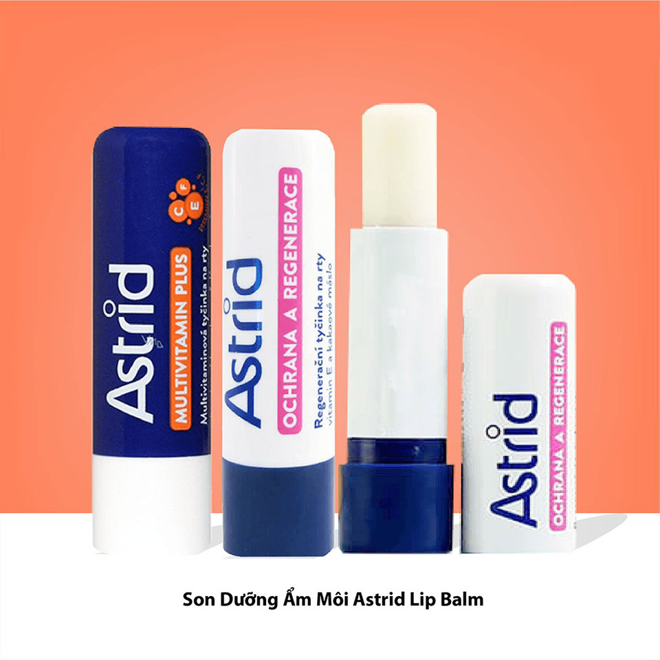 Son dưỡng mỡ hươu Astrid 4,7g giúp dưỡng môi mềm và hồng hào