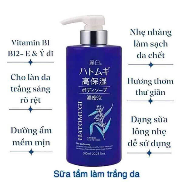 Sữa Tắm Hatomugi - Chai Xanh