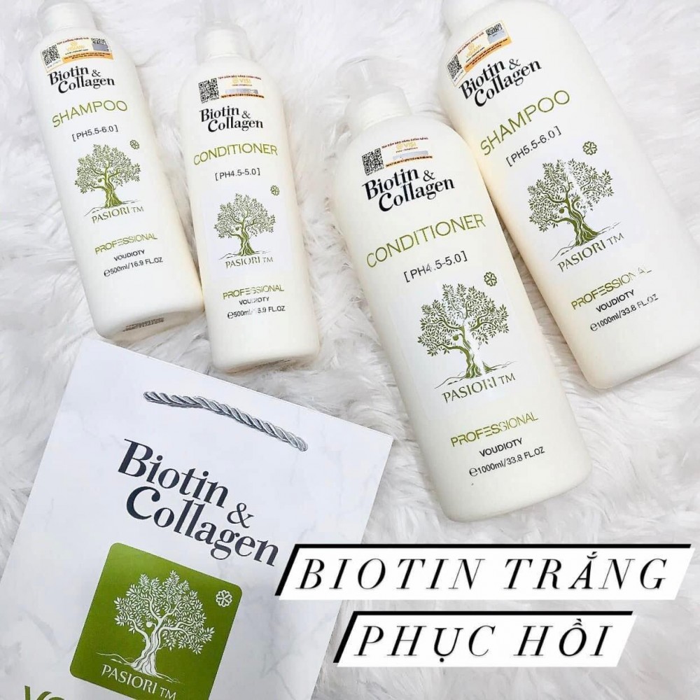 Dầu xả Cặp Biotin Collagen Chính Hãng 1000ml