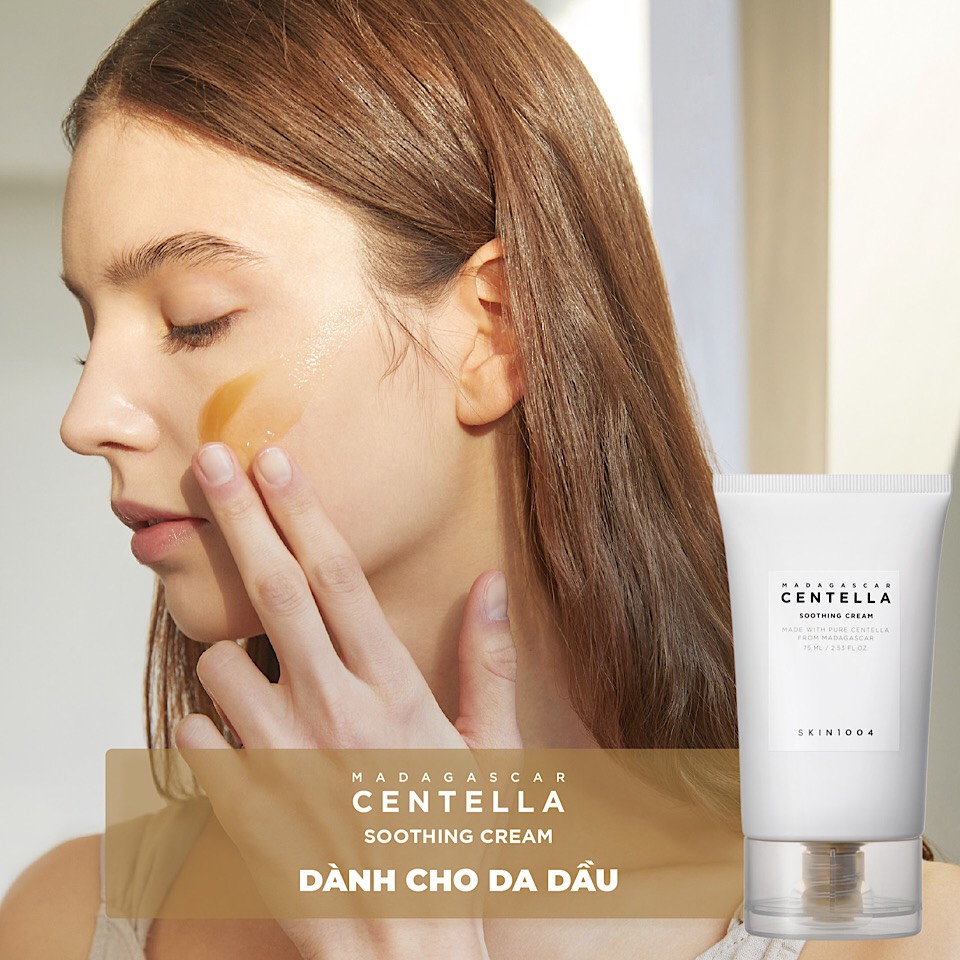 Kem dưỡng Skin1004 Madagascar Centella Soothing Cream - Tinh chất rau má
