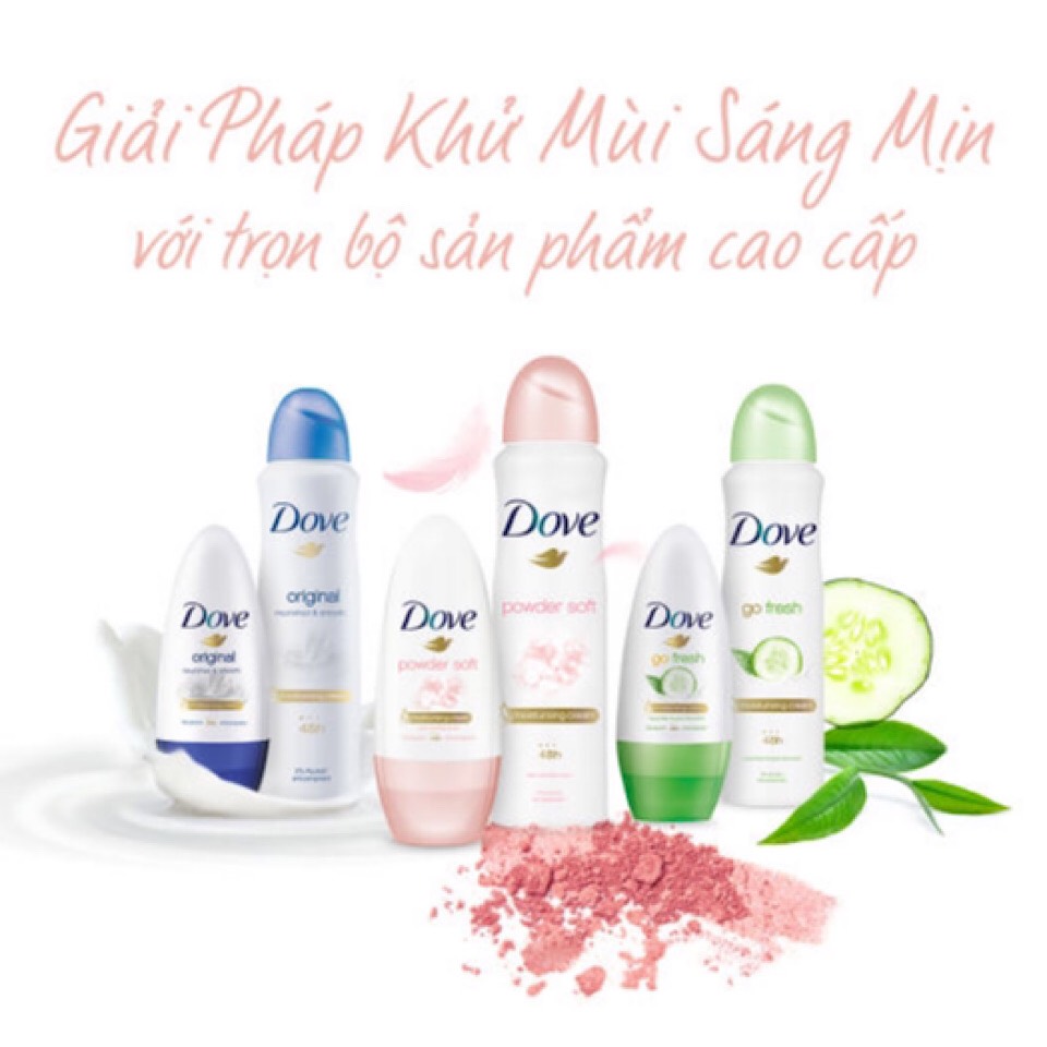 Xịt Khử Mùi Dưỡng Da Dove Powder Soft Original